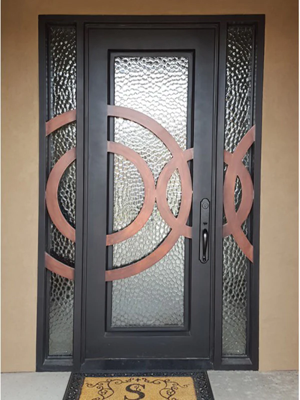 Iron Single Door With Sidelites 002