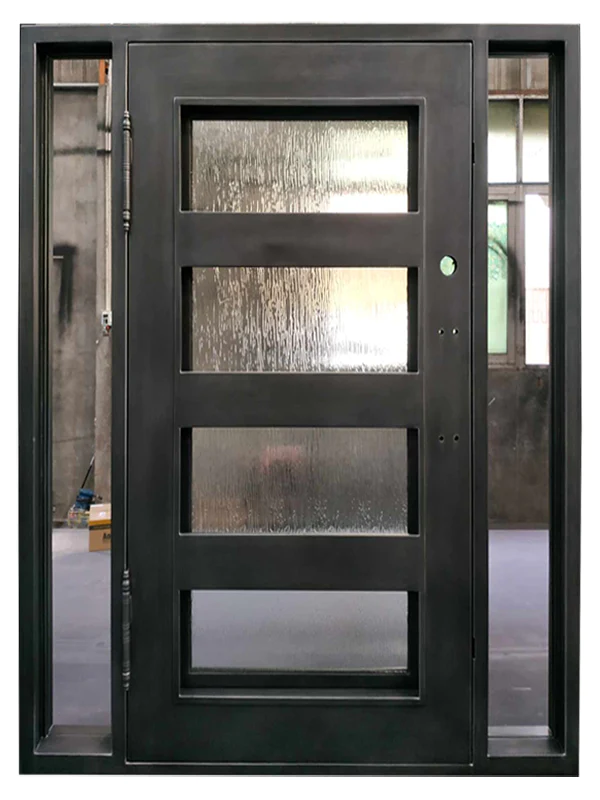 Iron Single Door With Sidelites 019