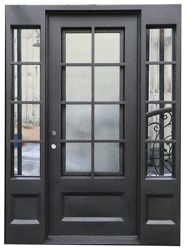 Iron Single Door With Sidelites 024